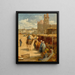 Un mercato al Cairo - David Bates — quadro incorniciato alla parete