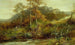 Scène de rivière en automne, le ruisseau - David Bates — vista dell’opera