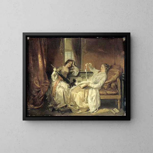 La Conversation - David Bles — quadro incorniciato alla parete
