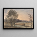 Paesaggio con alberi e fiume sullo sfondo - David Charles Read — quadro incorniciato alla parete