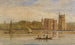 in barca davanti al palazzo di Lambeth, Londra - David Cox — vista dell’opera