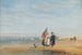 Plage di Calais con pescatori di gamberetti e un cane - David Cox — vista dell’opera