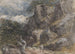 Conduite de moutons dans un paysage rocheux - David Cox — vista dell’opera