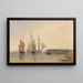Entrée del porto di Calais - David Cox — quadro incorniciato alla parete