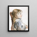 Fille en tablier - David Cox — quadro incorniciato alla parete