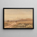 Cavaliere su un sentiero vicino al castello di Bolsover, Derbyshire - David Cox — quadro incorniciato alla parete