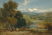 Paesaggio con vista lontana dell'abbazia di Bolton, Yorkshire e il fiume Wharfe - David Cox — vista dell’opera