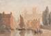 Cattedrale di Lincoln da Brayford Pool - David Cox — vista dell’opera