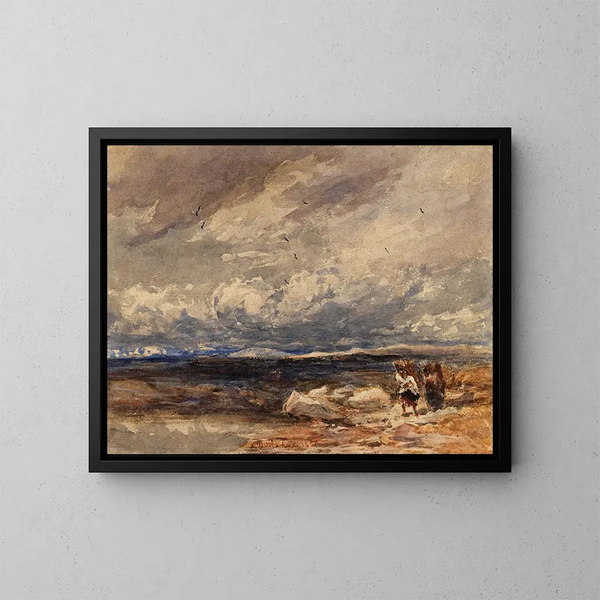 su muschio di Carrington - David Cox — quadro incorniciato alla parete