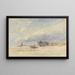 su la Medway - David Cox — quadro incorniciato alla parete