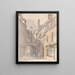 Place Saint-Barthélemy Rouen - David Cox — quadro incorniciato alla parete