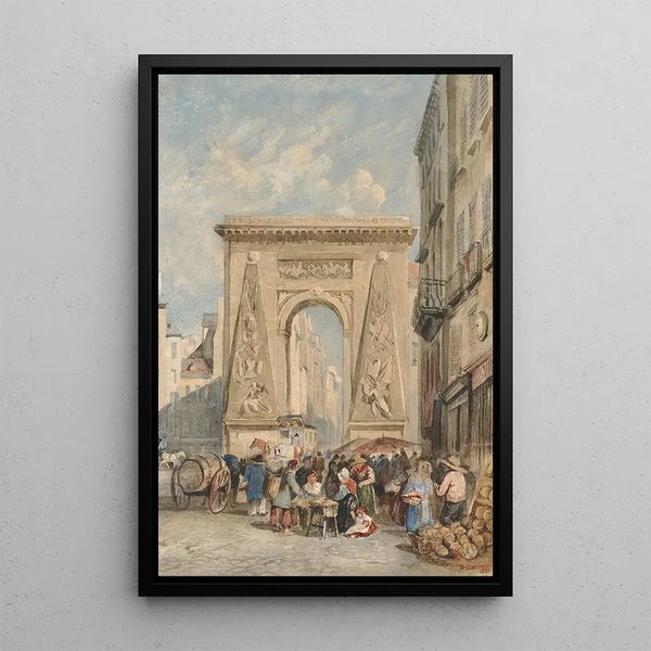 Riproduzione del dipinto Porte Saint-Denis Parigi - David Cox