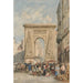Riproduzione del dipinto Porte Saint-Denis Parigi - David Cox