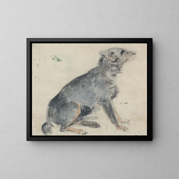 Studio di un cane - David Cox — quadro incorniciato alla parete
