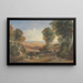 La jonction della Severn e della Wye con Chepstow in lontananza - David Cox — quadro incorniciato alla parete