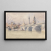 L'inaugurazione del nuovo ponte di Londra - David Cox — quadro incorniciato alla parete