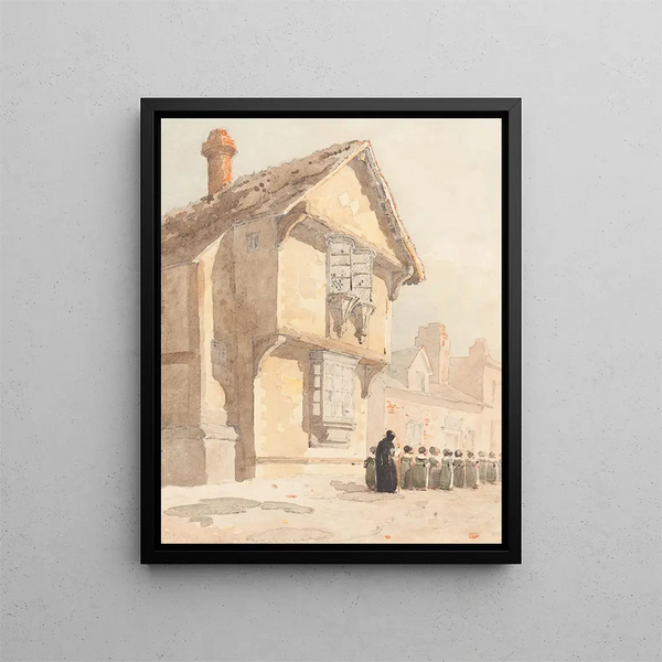 La promenade scolaire - David Cox — quadro incorniciato alla parete