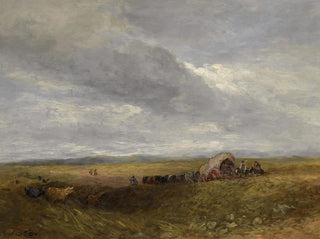 David Cox - Travellers in a landscape.webp