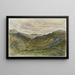 Vista in Galles - David Cox — quadro incorniciato alla parete