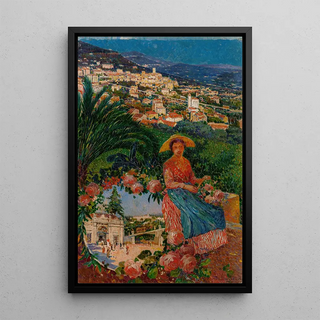 David Dellepiane - Study for Grasse Funicular travel poster.webp