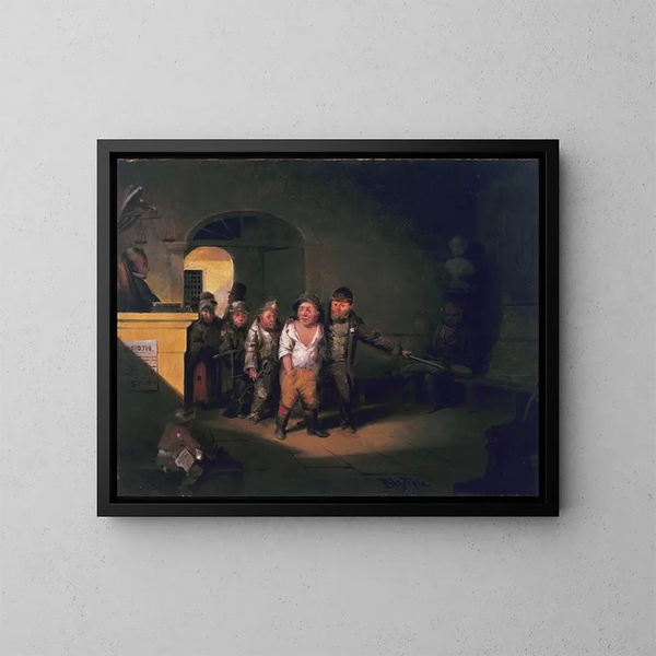 Giustizia - David Gilmour Blythe — quadro incorniciato alla parete