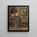 Una donna nell'atelier - David Jacobsen — quadro incorniciato alla parete