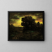 Paesaggio fluviale al tramonto - David Johnson — quadro incorniciato alla parete