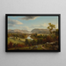 Vista di New Windsor, fiume Hudson - David Johnson — quadro incorniciato alla parete