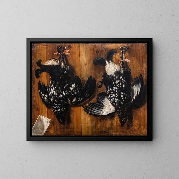 Coq noir - David Klöcker Ehrenstrahl — quadro incorniciato alla parete