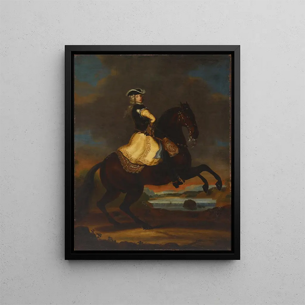 Charles XII, re di Svezia - David Klöcker Ehrenstrahl — quadro incorniciato alla parete