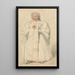 Una Signora di Picpus - David Roberts — quadro incorniciato alla parete