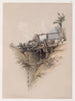 Una ruota persiana usata per far salire l'acqua del Nilo - David Roberts — vista dell’opera