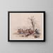 Esclaves abyssins se reposant à Korti, Nubie - David Roberts — quadro incorniciato alla parete