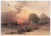 Approche du simoun, désert de Gizeh - David Roberts — vista dell’opera
