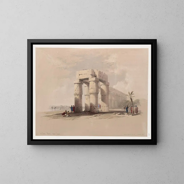 À Louxor, Tebe, Alto Egitto - David Roberts — quadro incorniciato alla parete