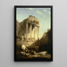 Baalbek Rovine del Tempio di Bacco - David Roberts — quadro incorniciato alla parete
