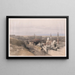 Il Cairo visto da ovest - David Roberts — quadro incorniciato alla parete