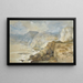 Cap Blanc, Libano - David Roberts — quadro incorniciato alla parete