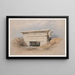 Dendérah (Dandara), dicembre 1838 - David Roberts — quadro incorniciato alla parete