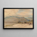 Vista lontana di Sebaste, antica Samaria - David Roberts — quadro incorniciato alla parete