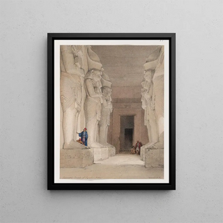 David Roberts - Excavated Temple of Gyrshe Gerf Hussein Nubia.webp