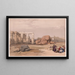 Fragmento dei grandi colossi al Memnoneion, Tebe - David Roberts — quadro incorniciato alla parete