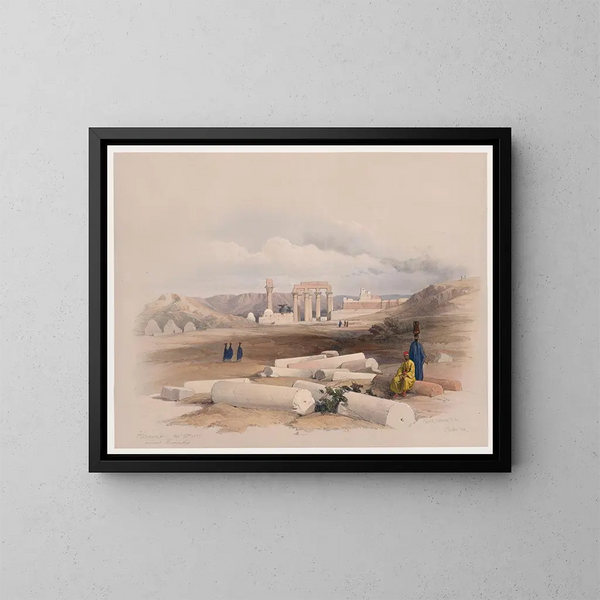 Hermont Armant antico Hirmonthis, 26 novembre 1838 - David Roberts — quadro incorniciato alla parete
