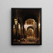 Interno della cattedrale di Pisa - David Roberts — quadro incorniciato alla parete