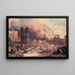 Londra, la distruzione di una città - David Roberts — quadro incorniciato alla parete
