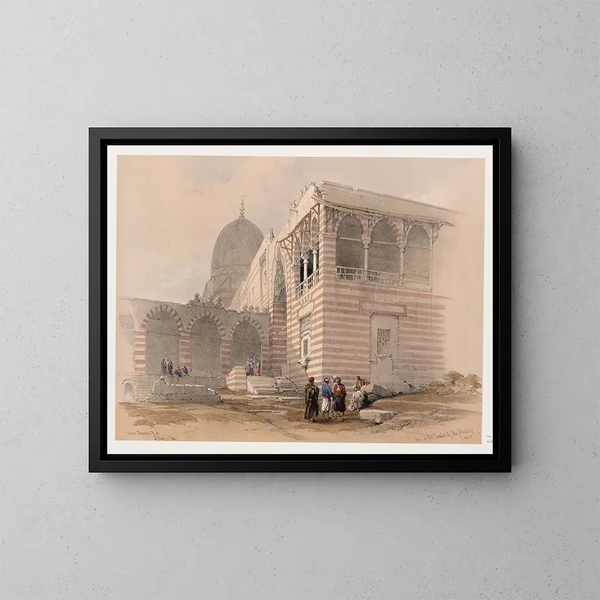 Una delle tombe dei califfi del Cairo - David Roberts — quadro incorniciato alla parete