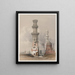 Moschee in rovina nel deserto a ovest della Cittadella - David Roberts — quadro incorniciato alla parete
