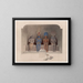 Santuario del tempio di Abu Simbel in Nubia - David Roberts — quadro incorniciato alla parete