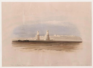 Statues di Memnone a Tebe, 4 dicembre 1838 - David Roberts — vista dell’opera