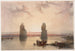 Statue di Memnone a Tebe durante l'inondazione - David Roberts — vista dell’opera